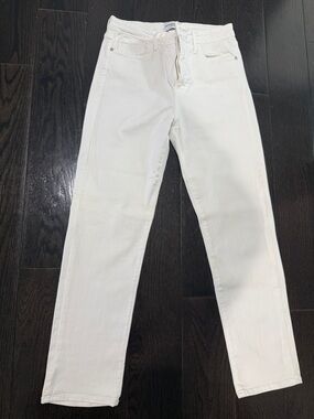 Just Black Men's White Slim Straight Jeans